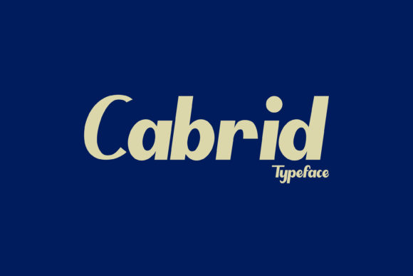 Cabrid: A Bold Display Font for Modern Design