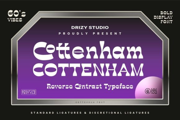 Cottenham: Elevating Visual Storytelling with Futuristic Typography