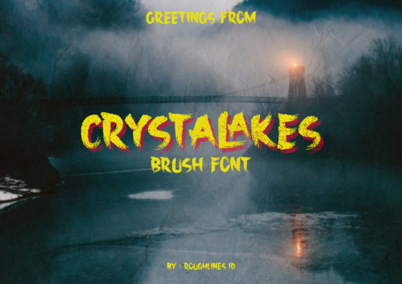 Crystalakes Brush: Elevating Design with a Cool, Brushed Display Font