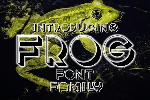 Frog: The 3D Display Font for Creative Projects