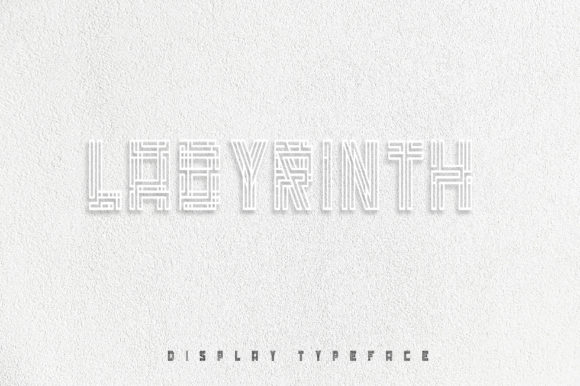 Labyrinth: A Unique Display Font for Bold Creative Projects