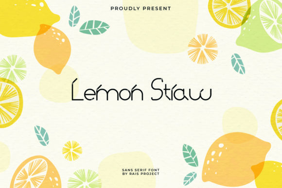 Lemon Straw: A Modern Display Font for Standout Designs