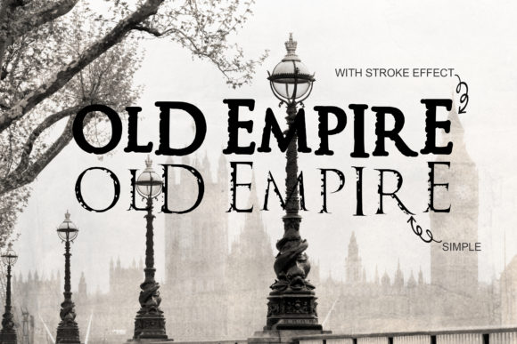 Old Empire: A Vintage Display Font for Bold Branding and Creative Projects
