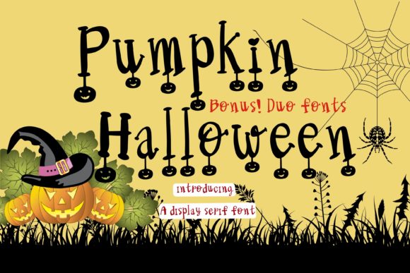 Pumpkin Halloween: A Versatile Typography Duo for Seasonal Design