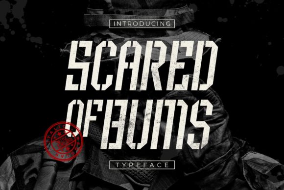 Scared of Bums: A Bold Display Font for Modern Design
