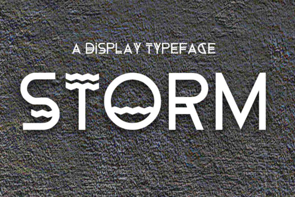 Storm: A Futuristic Display Font for Modern Designs