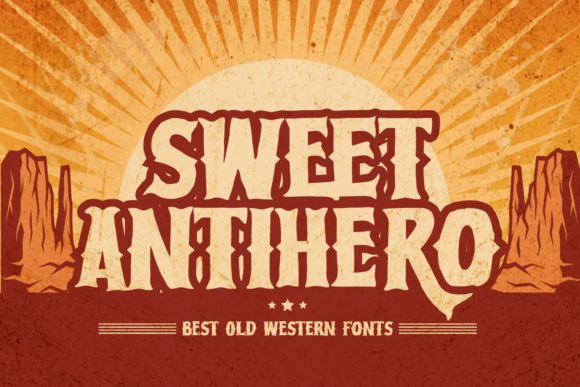 Sweet Antihero: A Bold Western Display Font